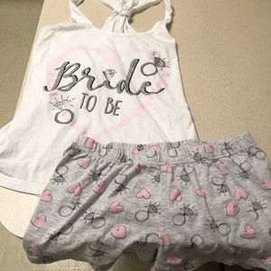 Bride to be pajamas set